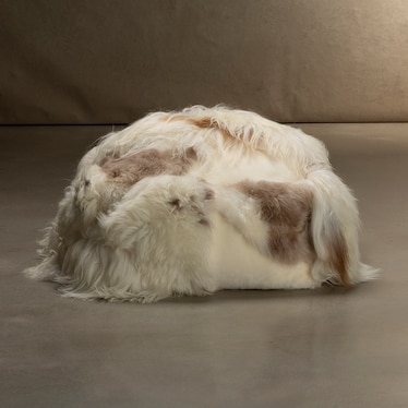 Icelandic Sheepskin Ottoman