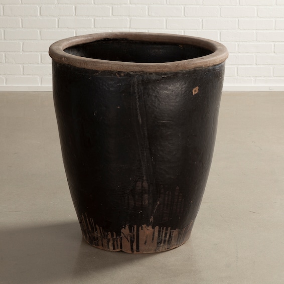 Large Black Planter