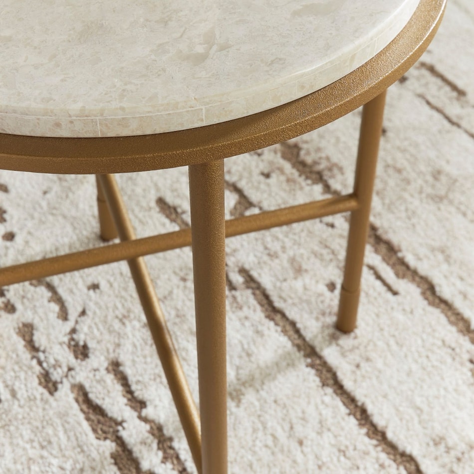 antique gold transitional casual tables   