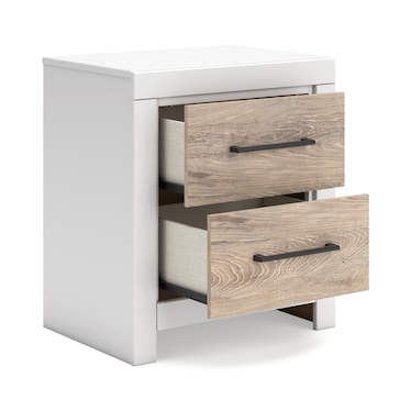 Linea White Nightstand