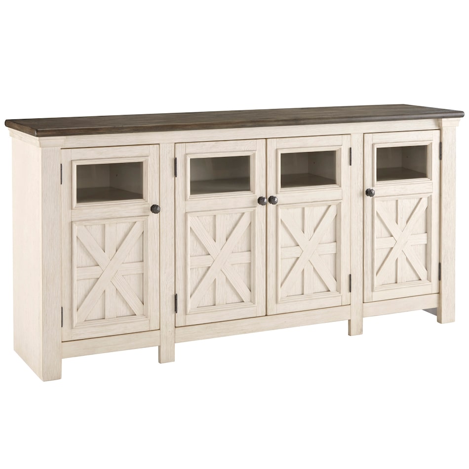 antique white country entertainment   