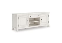 antique white country entertainment   