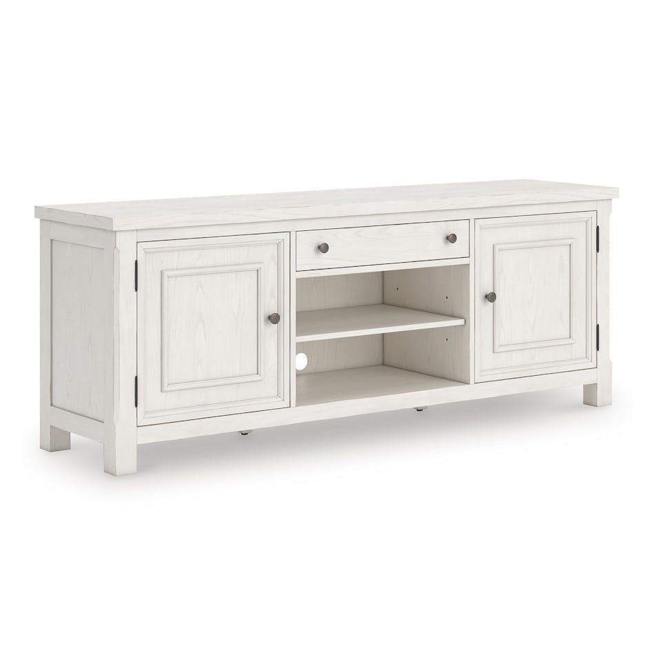 antique white country entertainment   