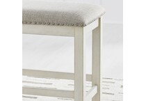 antique white light gray country formal dining room   