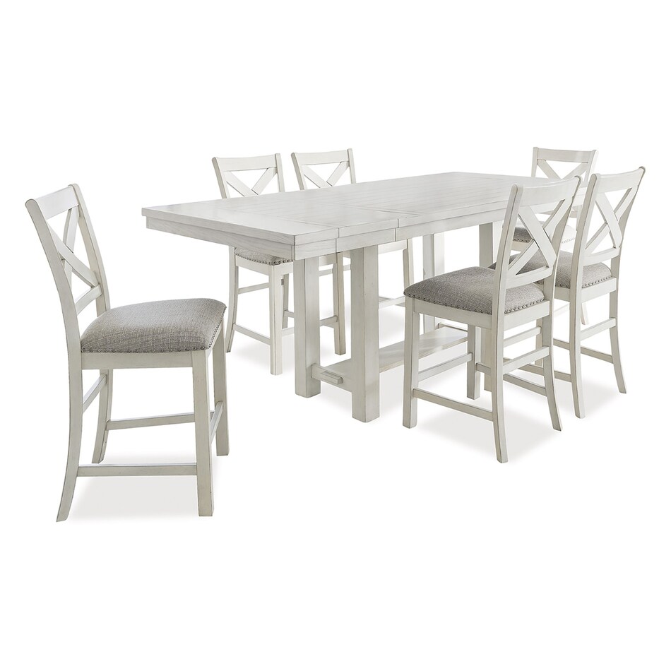 antique white light gray country formal dining room adp  