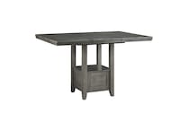antiqued gray traditional formal dining room   