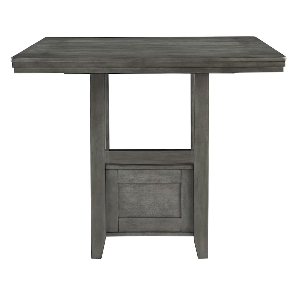 antiqued gray traditional formal dining room   