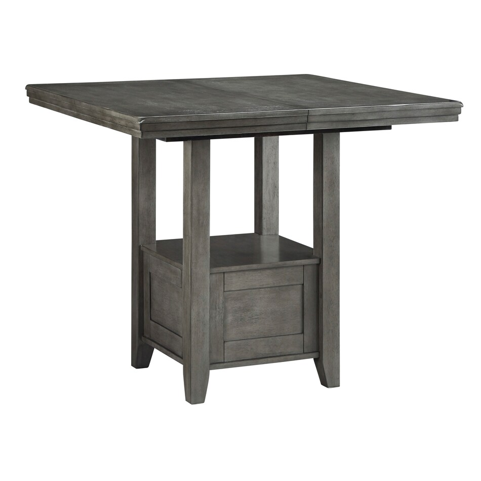 antiqued gray traditional formal dining room   