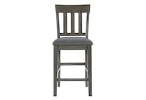 antiqued gray traditional formal dining room   
