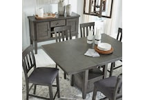 antiqued gray traditional formal dining room apc  
