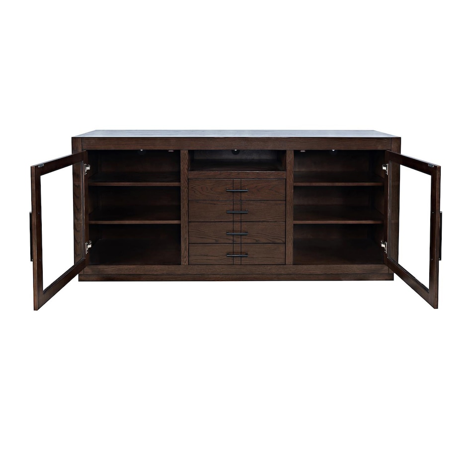 auburn dark oak contemporary entertainment   