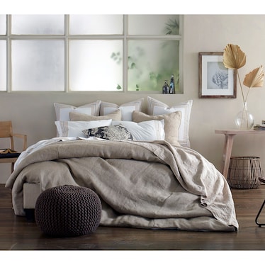 Burlap Queen Duvet