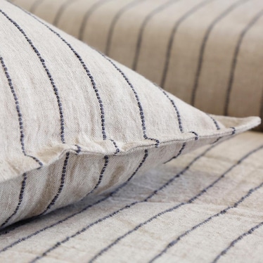 Flax/Midnight Euro Sham