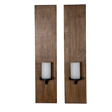 S/2 Wall Sconce - Antique Natural