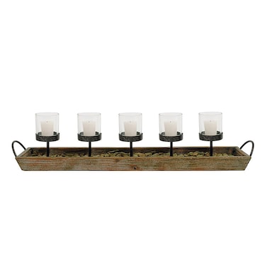 Wood/Metal Votive Holder