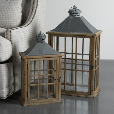 Stone Step Lanterns