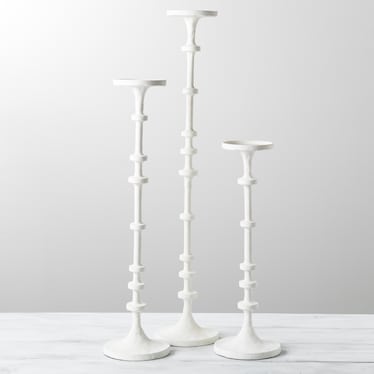 S/3 Beadie Candle Stands