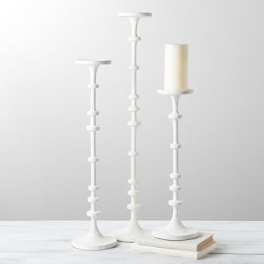 S/3 Beadie Candle Stands