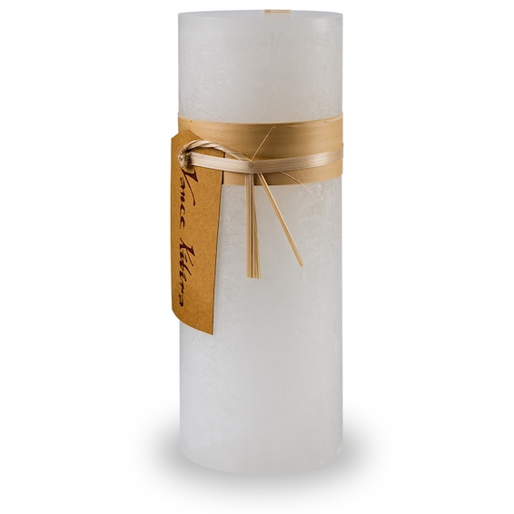 3.25 X 9 White Pillar Candle