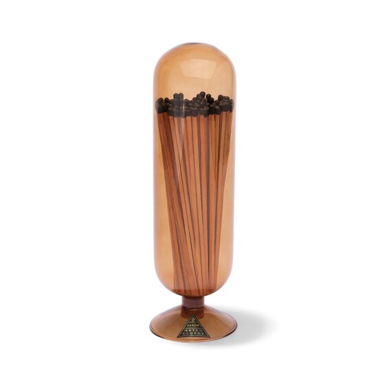 Fireplace Match Cloche - Amber