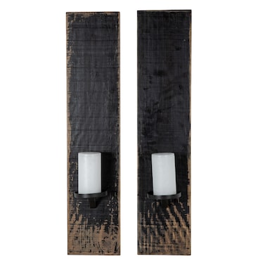 S/2 Wall Sconce - Antique Black