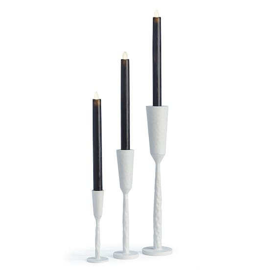 S/3 Marva Iron Taper Holders