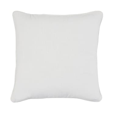 Morris Linen White 22" Pillow