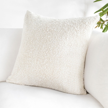 Sava Ivory 22" Pillow