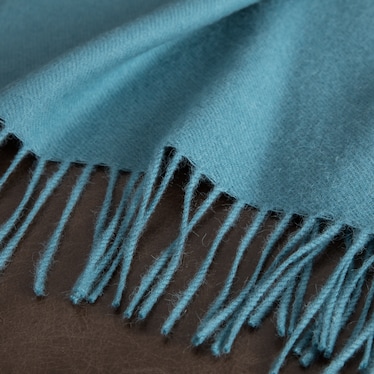 Classic Alpaca Throw - Teal