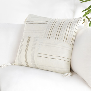 Apana Ivory/Natural Toss Pillow