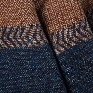 Jules Rust Herringbone Throw