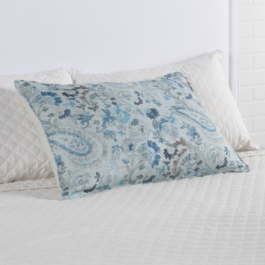 Ines Linen Blue Standard Sham