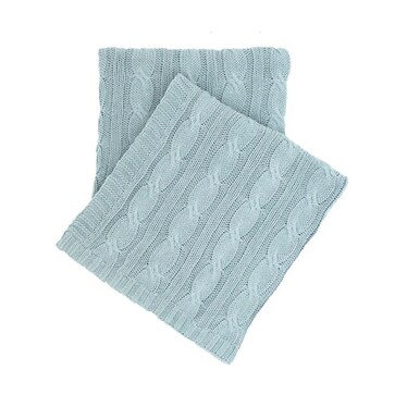 Sky Cable Knit Throw