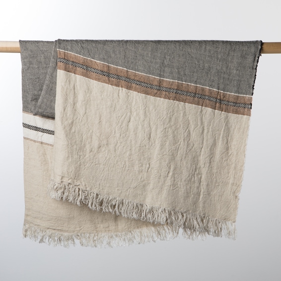Belgian Fouta - Beeswax Stripe