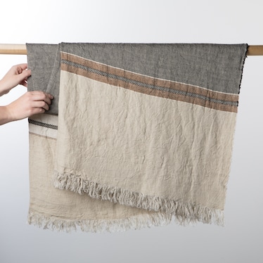 Belgian Fouta - Beeswax Stripe