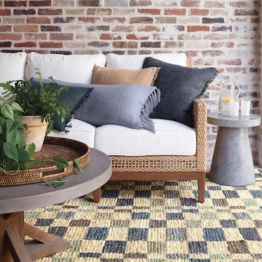 22" Square Parchment Pillow