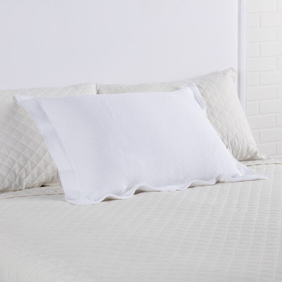 Interlaken Matelasse Standard Sham - White