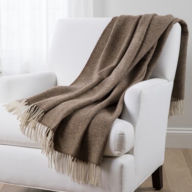 Coffee Beige Throw