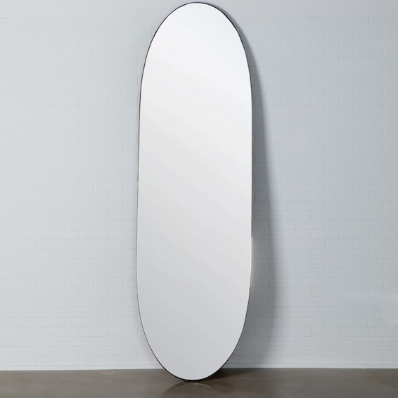 Clear Oval Mirror