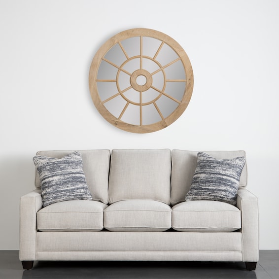 42" Wooden Cathedral Mirror