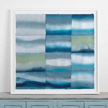 Water Study Teal Art