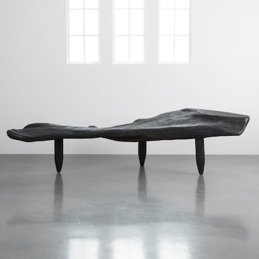 Lg Black Organic Bench