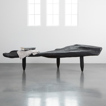 Lg Black Organic Bench