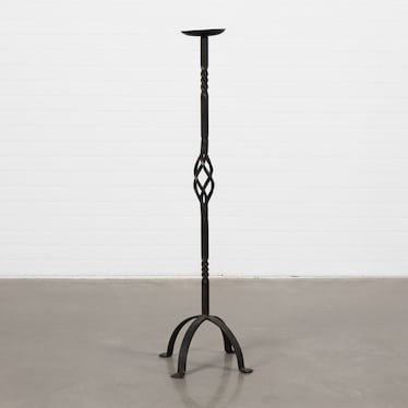 Antique Wrought Iron Candleholder