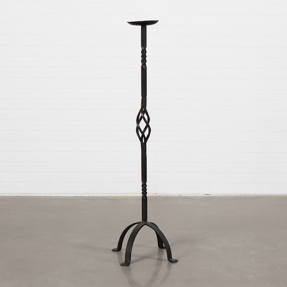 Antique Wrought Iron Candleholder