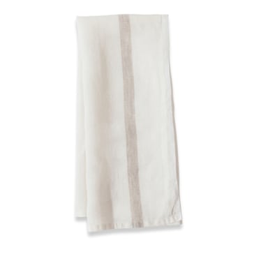 Linen Tea Towel White/Natural