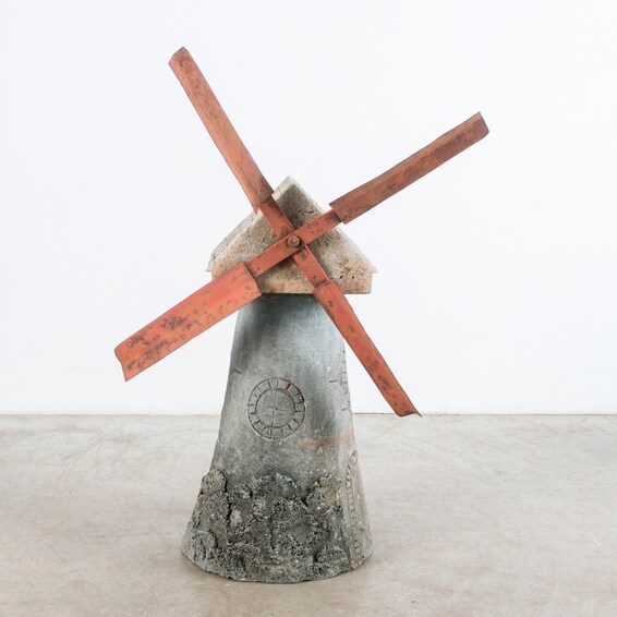Antique Concrete Windmill