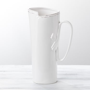 Vietri White Tavern Pitcher