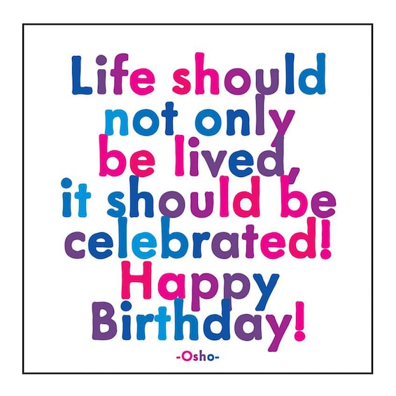 Osho / Live Lived Card