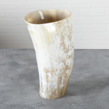 Large Cow Horn Vase